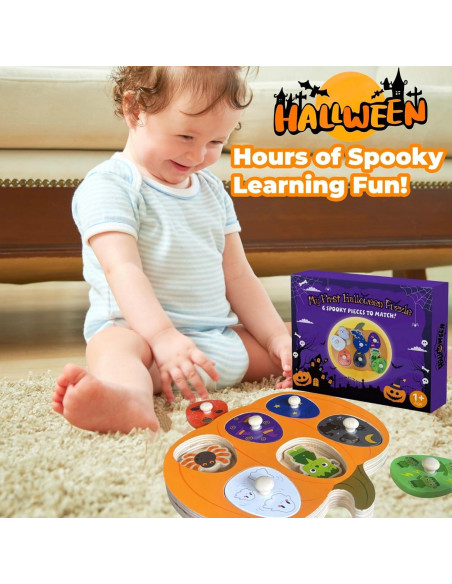 Rompecabezas de Madera Halloween UURM 6 Colores 17.8x14 cm