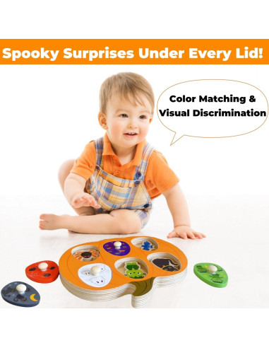 Rompecabezas de Madera Halloween UURM 6 Colores 17.8x14 cm