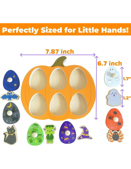 Rompecabezas de Madera Halloween UURM 6 Colores 17.8x14 cm