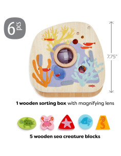 Clasificador de Formas Submarino HABA - Juguete Montessori 18 meses 2