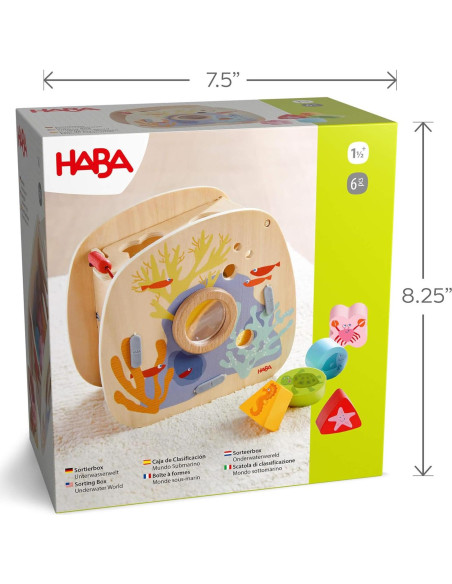 Clasificador de Formas Submarino HABA - Juguete Montessori 18 meses