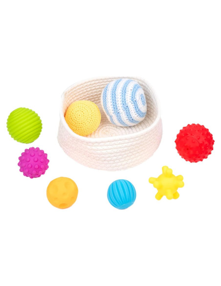 Adena Montessori 8 Pelotas Sensoriales para Bebés 6-12 Meses