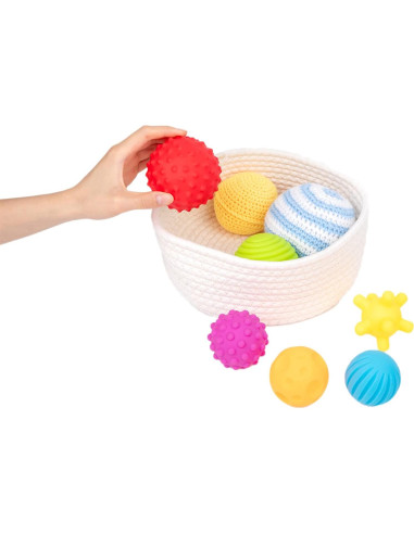 Adena Montessori 8 Pelotas Sensoriales para Bebés 6-12 Meses