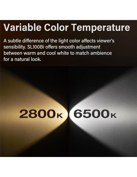 Kit de 2 Luces LED Godox SL100Bi 100W Bi-Color con Softbox