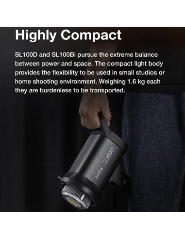 Kit de 2 Luces LED Godox SL100Bi 100W Bi-Color con Softbox