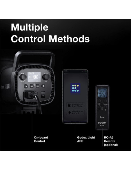 Kit de 2 Luces LED Godox SL100Bi 100W Bi-Color con Softbox