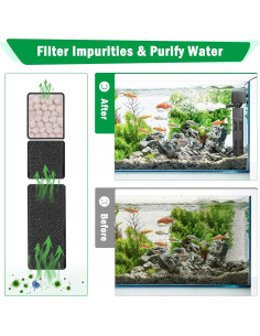 Filtro de Acuario AQQA 18W 3 Etapas para 190L Agua Dulce/Salada 2