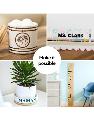 Vinilo Permanente Inteligente Cricut Joy Xtra 6 Hojas 24.1x61cm