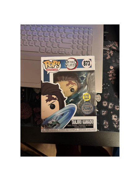 Figura de Vinilo Pop! Funko Demon Slayer Tanjiro 9.5 cm Brilla en la Oscuridad