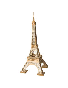 Rolife Rompecabezas 3D de Madera Torre Eiffel DIY 16.5x15.7x36.4cm