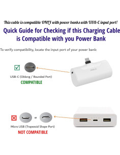 Cable de carga USB-C IENZA 0.91m para bancos de energía 2