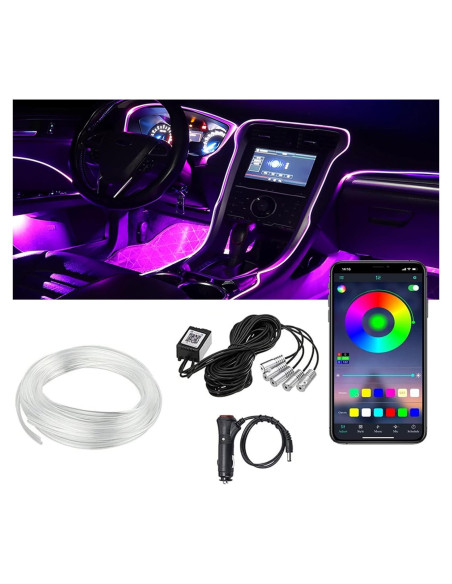 Luces LED de tira para coche Miytsya 599.64 cm RGB Multicolor
