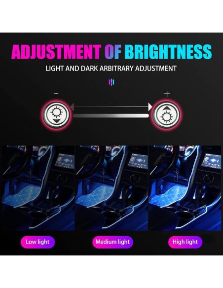 Luces LED de tira para coche Miytsya 599.64 cm RGB Multicolor