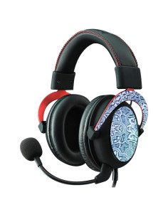 MightySkins Piel Vinilo para Auriculares Kingston HyperX Cloud II - Azul Tallado