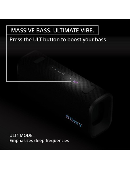 Altavoz Bluetooth Portátil Sony ULT Field 3, IP67, 24h Batería