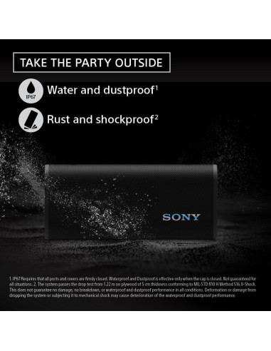 Altavoz Bluetooth Portátil Sony ULT Field 3, IP67, 24h Batería
