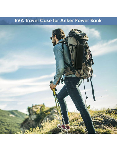 Bolsa de Almacenamiento EVA Anker Prime 27650mAh y 737, Negro