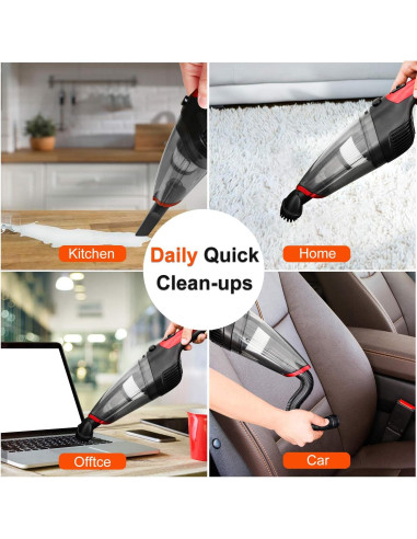 Aspiradora de Mano Fityou Inalámbrica 120W Carga USB 1.27kg