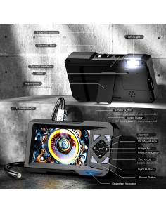 Cámara Endoscopio AukonVee 1080P HD 4.3" IP67 5.5mm 5m 2