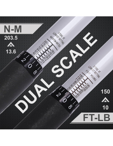 Llave de Torque EPAuto 1/2" 10-150 ft-lb (13.6-203.5 N/m)