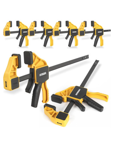 Juego de 6 Abrazaderas de Barra EQUIPTZ 15.24 y 30.48 cm