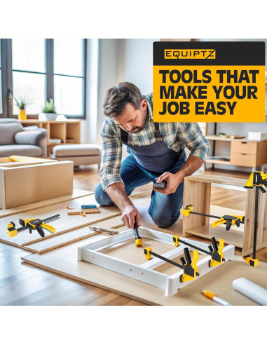 Juego de 6 Abrazaderas de Barra EQUIPTZ 15.24 y 30.48 cm