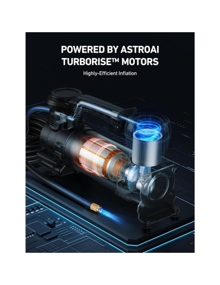 Compresor de Aire AstroAI T4 12V Digital 3.08kg Apagado Automático