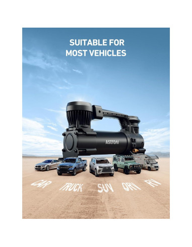 Compresor de Aire AstroAI T4 12V Digital 3.08kg Apagado Automático