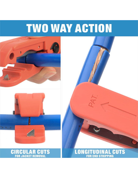 Desforrador de Cables IWISS ICP-240 para AWG 12 a 4/0