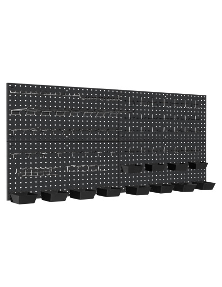 Kit de Paneles de Metal Daanxw 4 Paneles 158 Piezas Ganchos