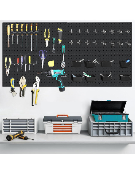 Kit de Paneles de Metal Daanxw 4 Paneles 158 Piezas Ganchos