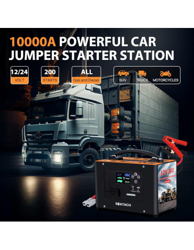 Arrancador de Salto Scatach V10-1 10000A 24V 155WH Portátil