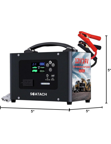 Arrancador de Salto Scatach V10-1 10000A 24V 155WH Portátil