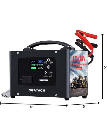 Arrancador de Salto Scatach V10-1 10000A 24V 155WH Portátil