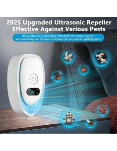 Repelente Ultrasónico Lickum & Stickum 6 Piezas Control Plagas 2