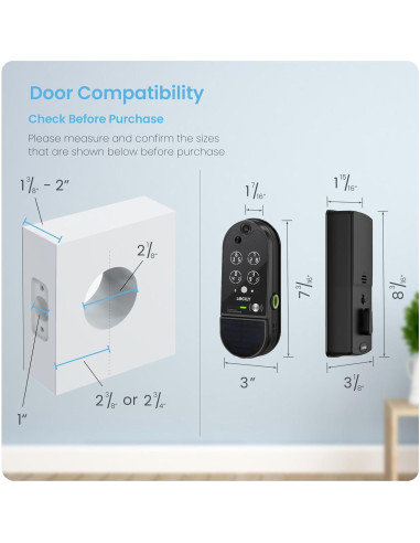Cerradura Inteligente Lockly Vision Elite con Cámara HD y Timbre