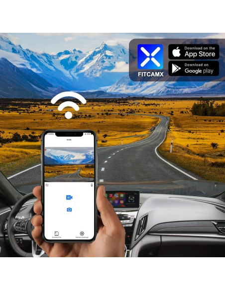 Cámara Dash Fitcamx 4K Delantera + 1080P Trasera para Acura RDX 2019-2025