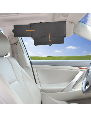 Extensor de Visera Solar TFY Anti-Deslumbrante Negro