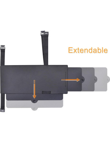 Extensor de Visera Solar TFY Anti-Deslumbrante Negro