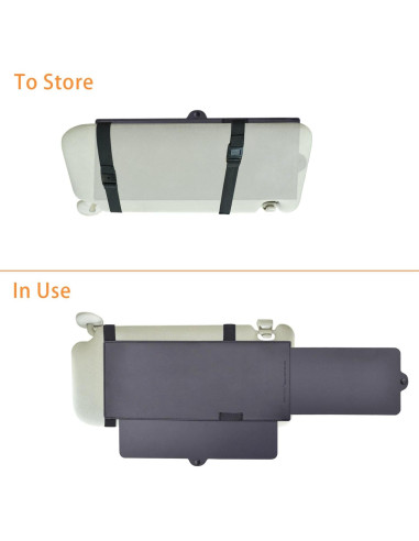 Extensor de Visera Solar TFY Anti-Deslumbrante Negro