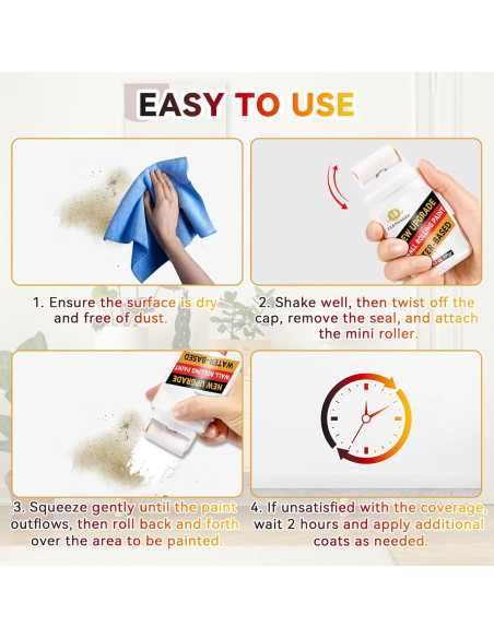 Kit de Pintura Blanca para Pared Clennaner - Listo para Usar