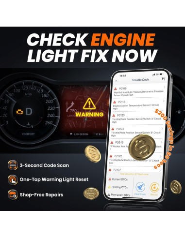 Escáner OBD2 ANCEL AD310BT Bluetooth - Lector de Códigos Automotriz