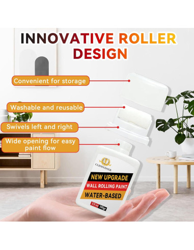 Kit de Pintura Blanca para Pared Clennaner - Listo para Usar