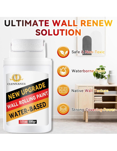 Kit de Pintura Blanca para Pared Clennaner - Listo para Usar