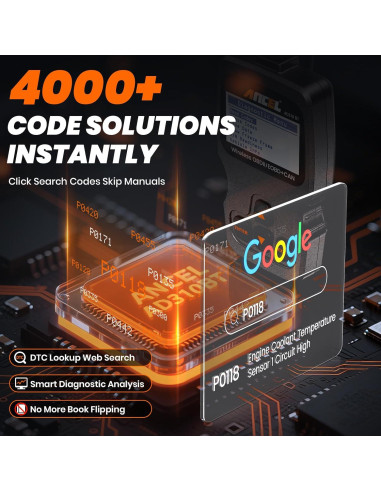 Escáner OBD2 ANCEL AD310BT Bluetooth - Lector de Códigos Automotriz