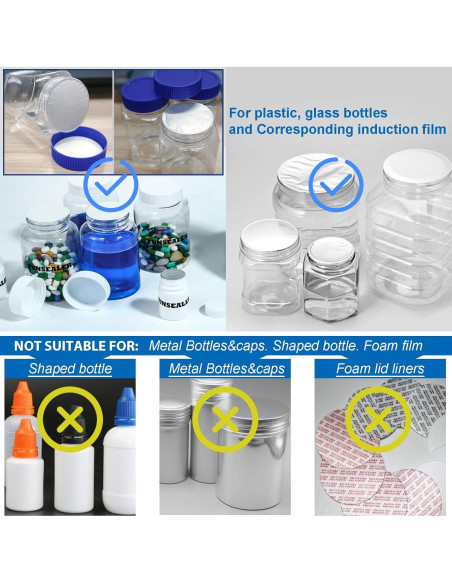 Máquina de Sellado por Inducción FUNSEALER Doble Voltaje 110/220V