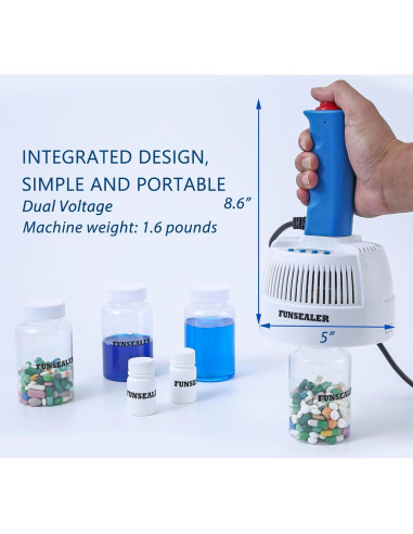 Máquina de Sellado por Inducción FUNSEALER Doble Voltaje 110/220V