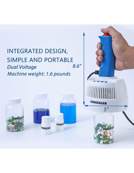 Máquina de Sellado por Inducción FUNSEALER Doble Voltaje 110/220V