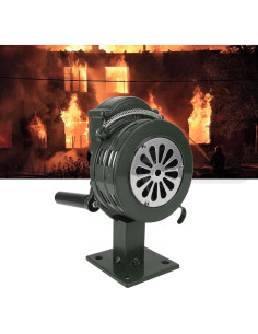 Alarma de Manivela Yunir 110dB Aluminio Verde 1000m 2