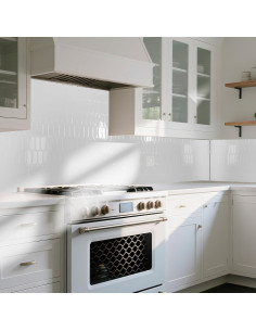 Azulejos Autoadhesivos Art3d 10 Hojas Vinilo Blanco 30.48x30.48cm 2